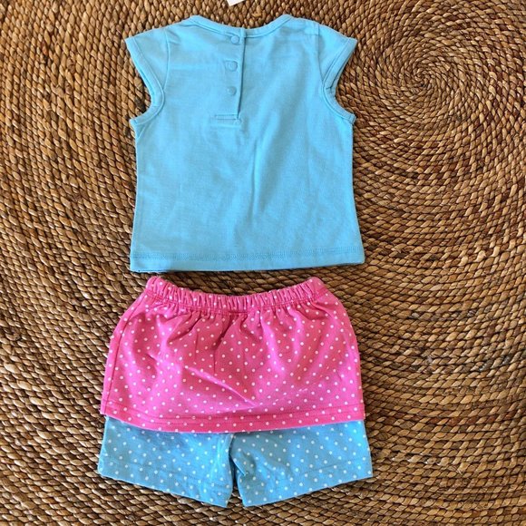 🍍NWT 6 Month Mermaid Short Set Infant - Picture 3 of 6